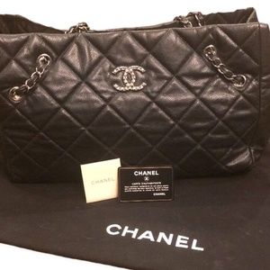 Chanel caviar quilted Large Black Bag